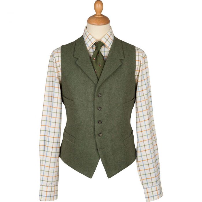 Moss Green Cashmere Waistcoat