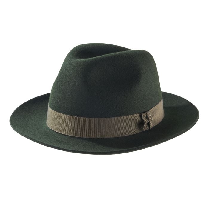 Green Racing Felt Trilby