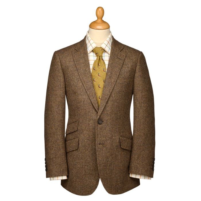Chestnut Haworth Herringbone Blazer