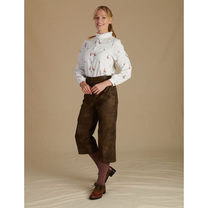 T.Ba Khaki York Faux Leather Trousers