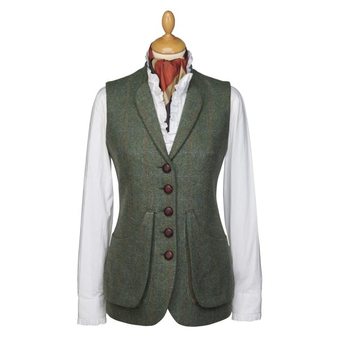 Green Gillingham Tweed Vest