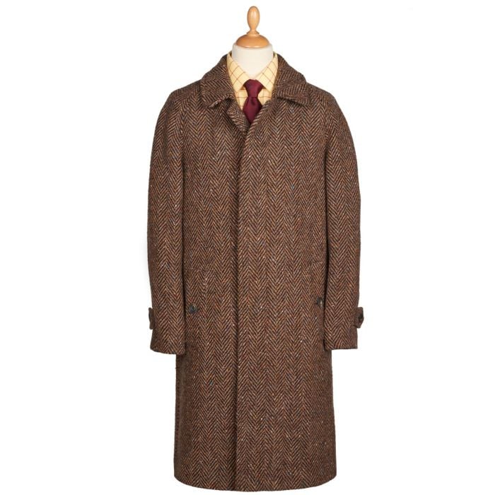 Bark Herringbone Donegal Follifoot Coat