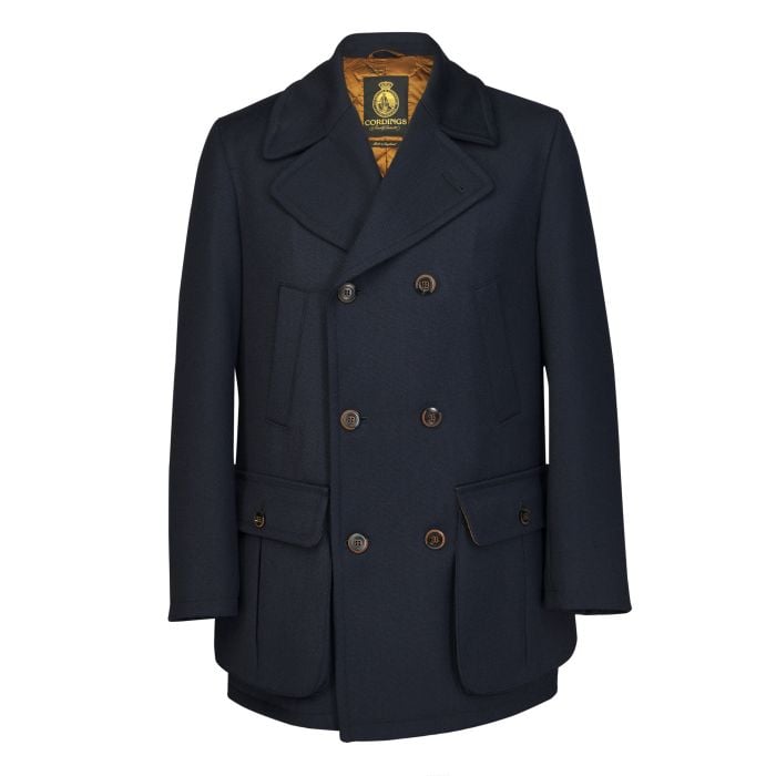 Navy Conrad Keepers Tweed Car Coat