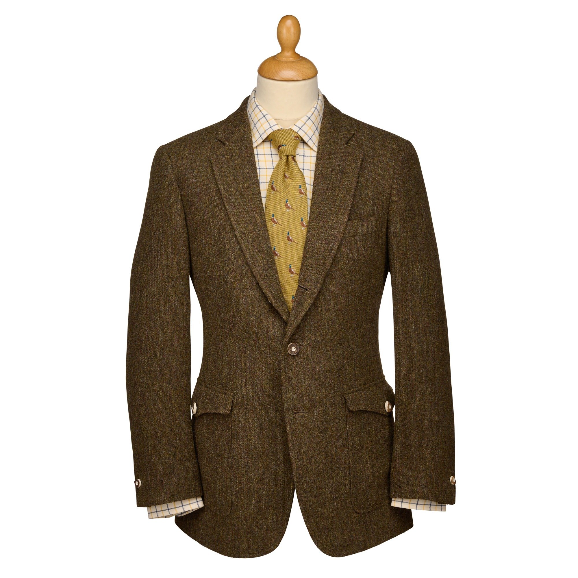 Men's Brown Harris Tweed Jacket | Cordings US
