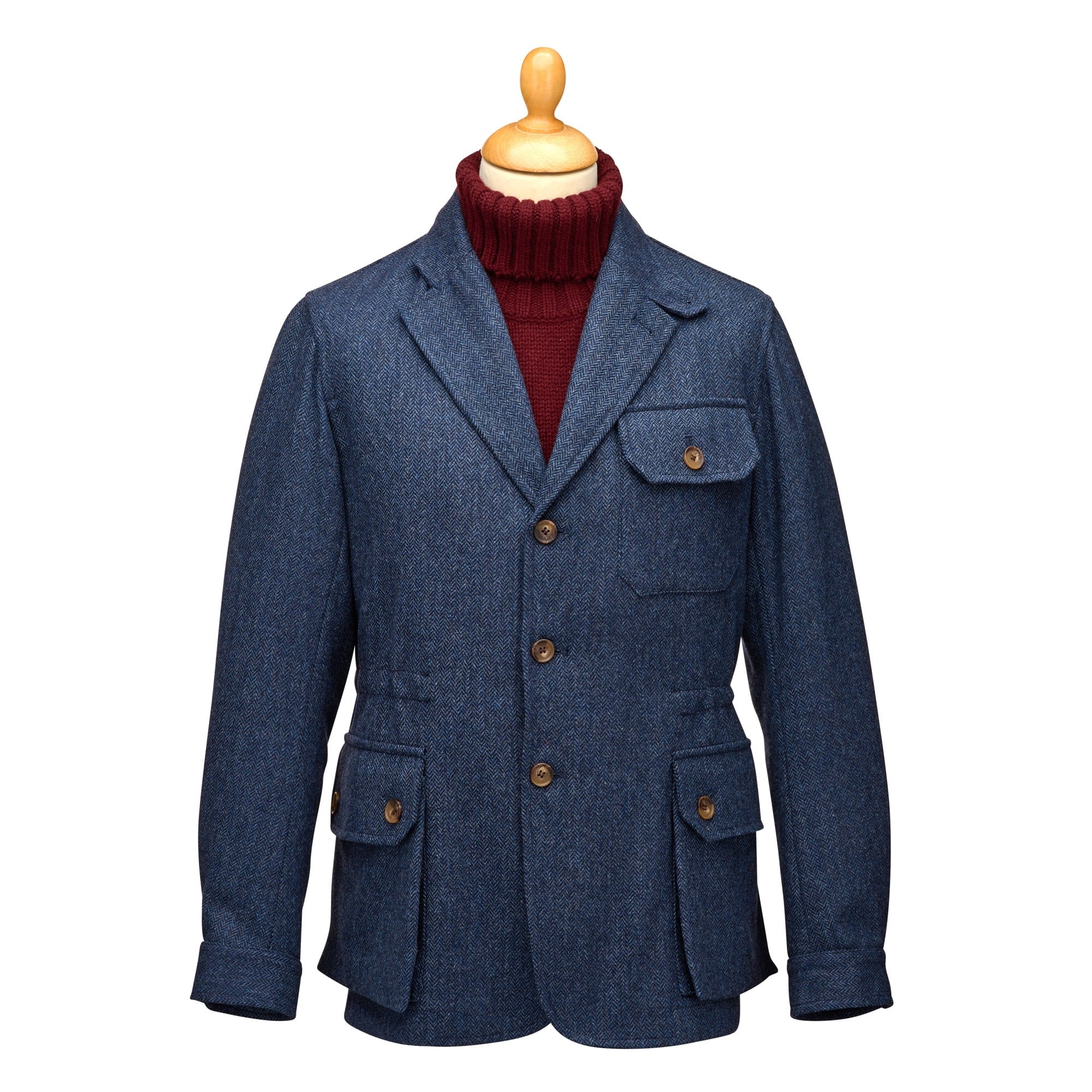 Men's Chestnut Haworth Herringbone Blazer | Cordings US