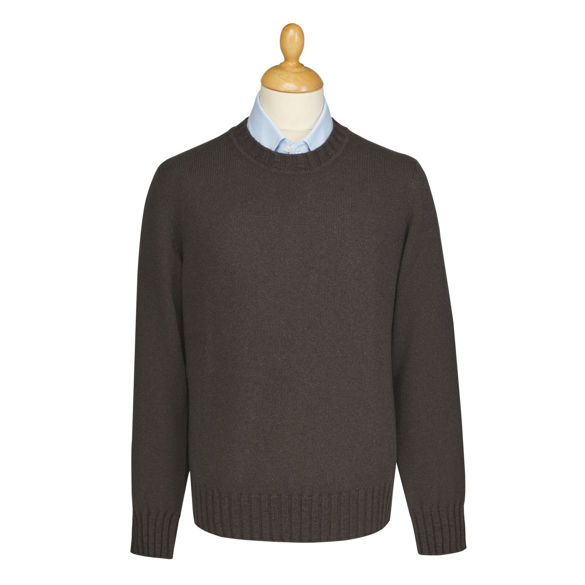 【KOOLOSET】Lambswool Collar Knit Lambswool Shawl Collar Sweater
