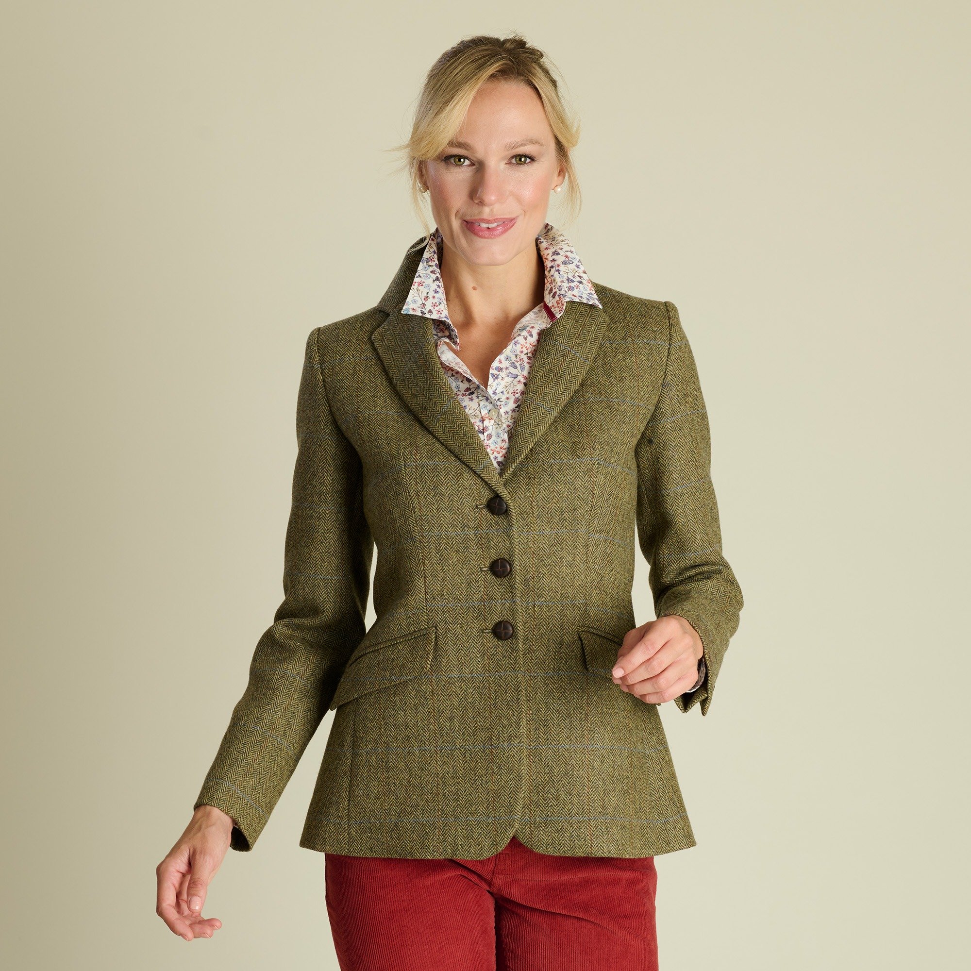 Tba Green Double Vent Tweed Jacket | Ladies Country Clothing