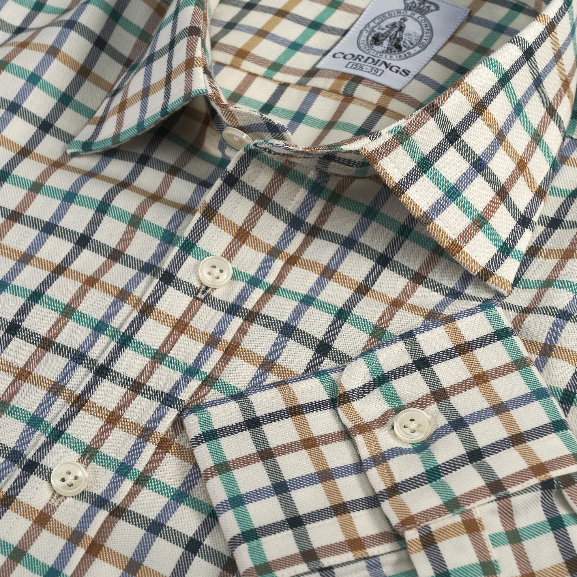 Blue Yellow Check Oxford Shirt | Men's Country Clothing