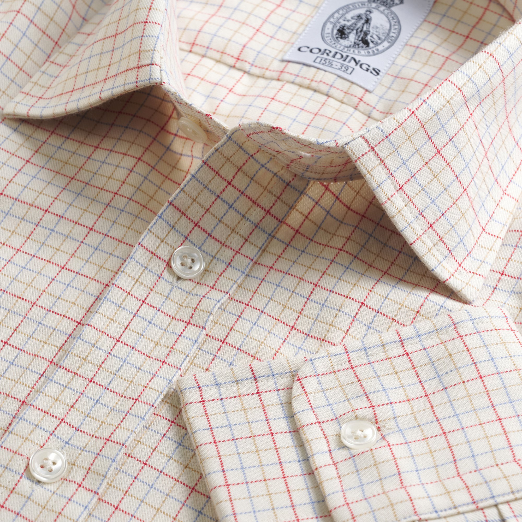 Blue Yellow Check Oxford Shirt | Men's Country Clothing