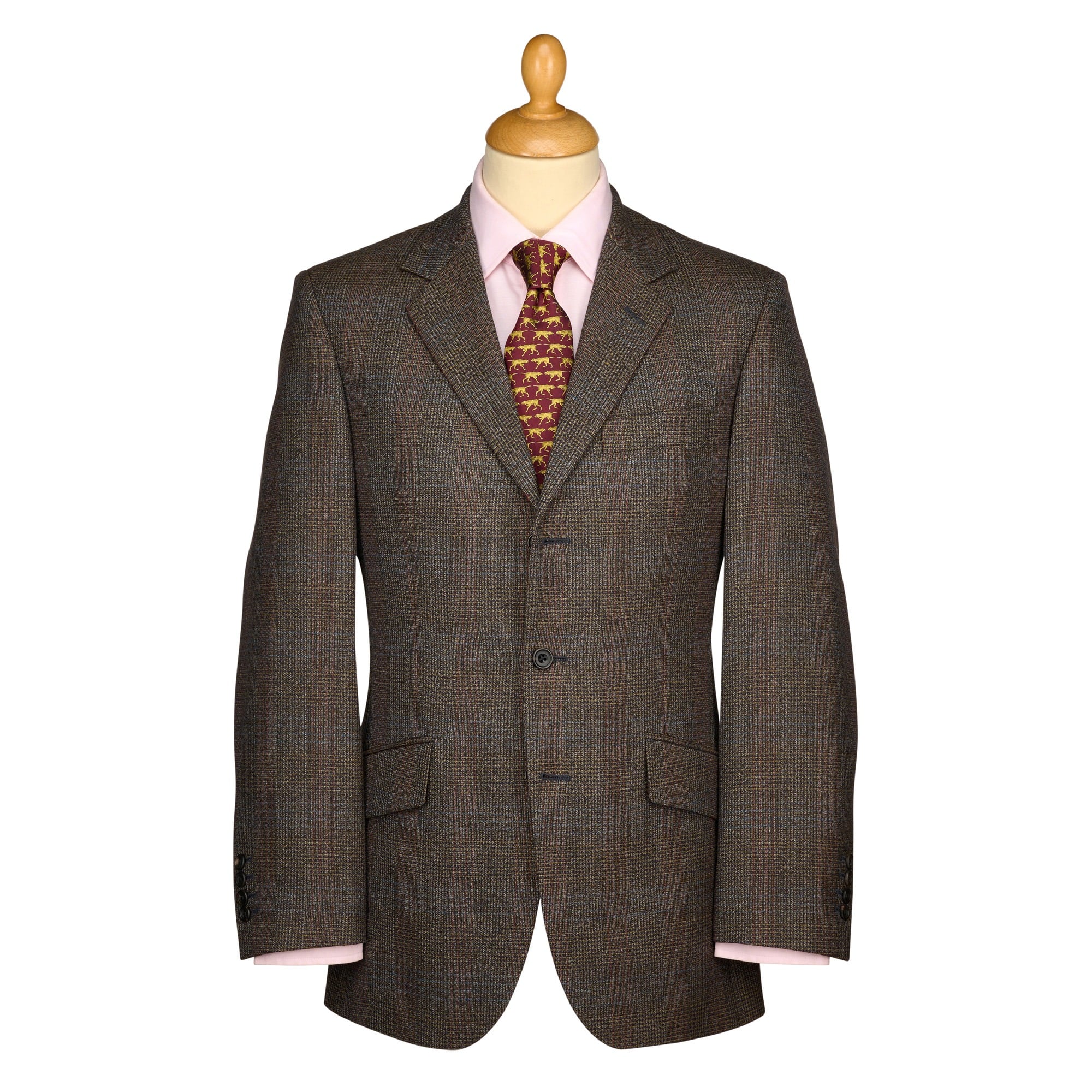Men's Brown 11oz Shetland Tweed Suit | Cordings US