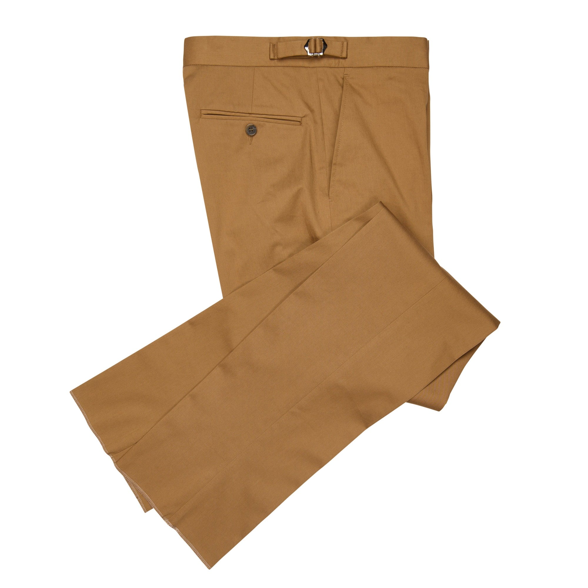 Men's Khaki Cotton Gabardine Drill Suit Trousers | Cordings US