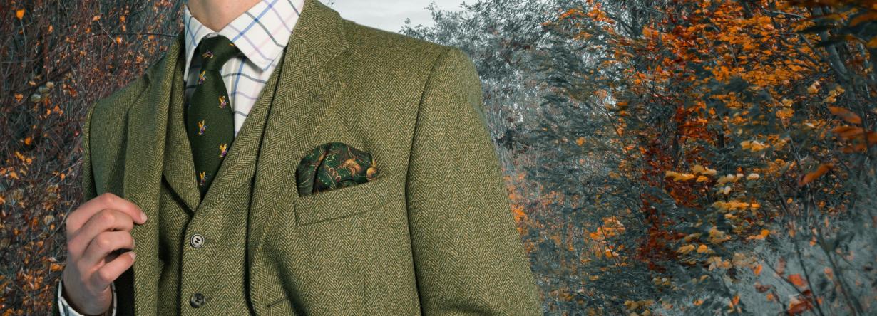 Tweed Herringbone Suit | Men's Country Suits | Cordings US
